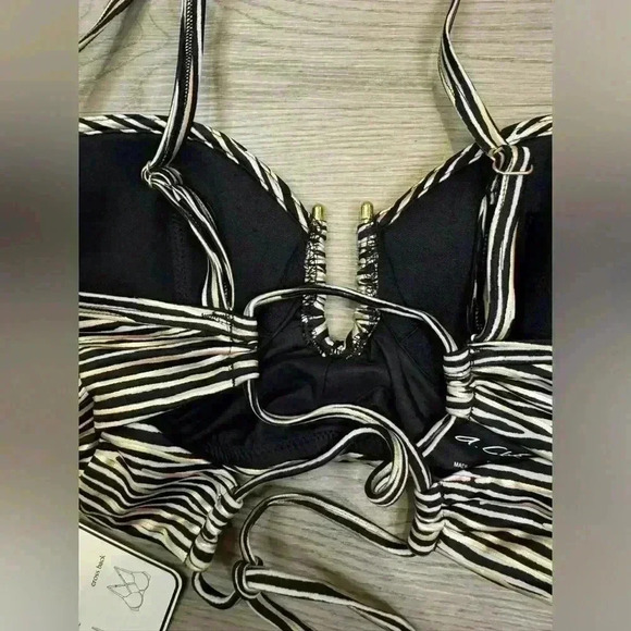 A.CHE Women’s Hermosa Tala Foam-Padded Jersey Longline Bikini Top Size S - Picture 6 of 8